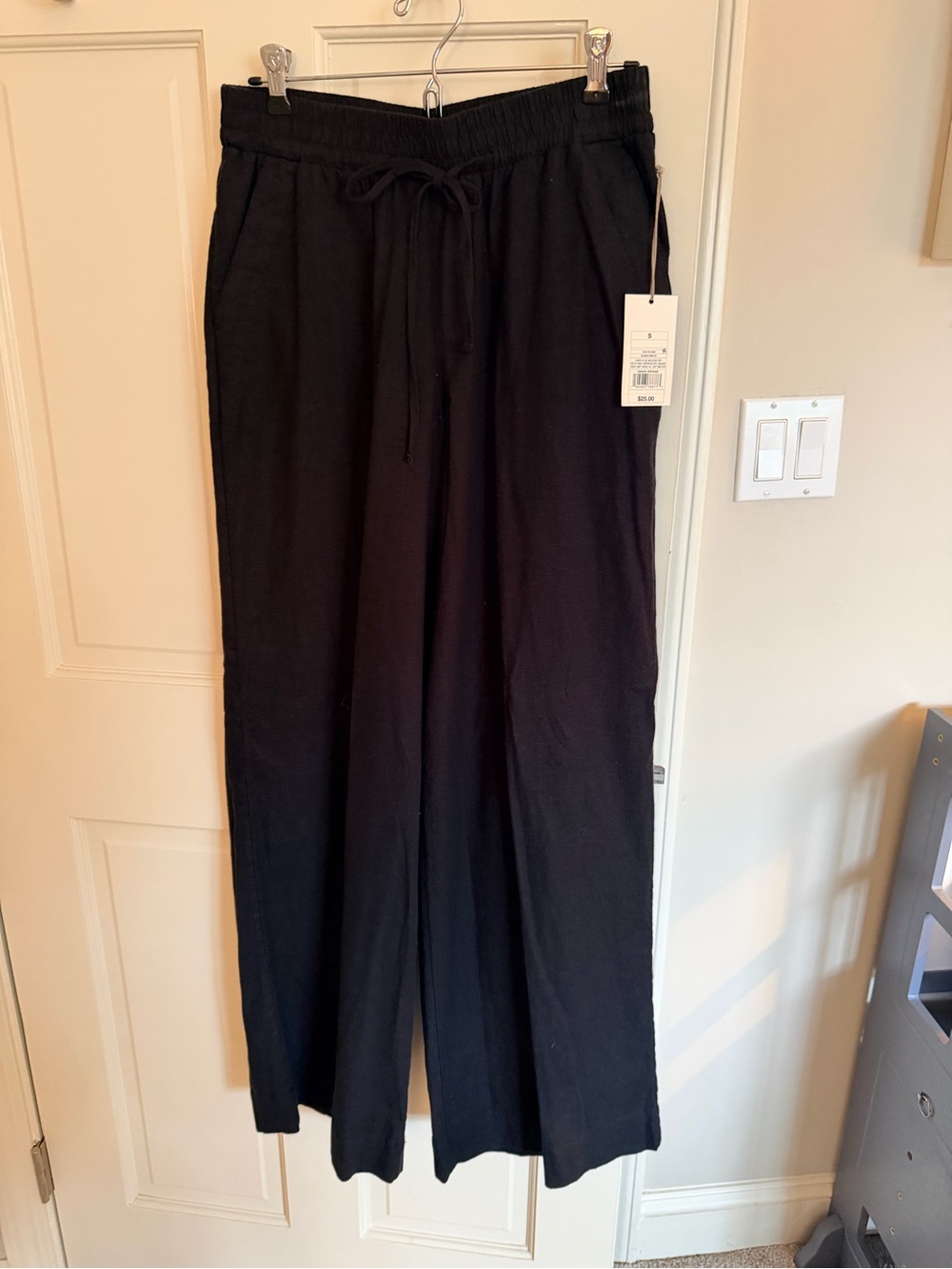 NWT Target A New Day Black Wide Leg Drawstring Pants